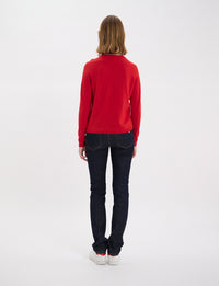 14qty NEW  / Pull Angela en laine -  Red