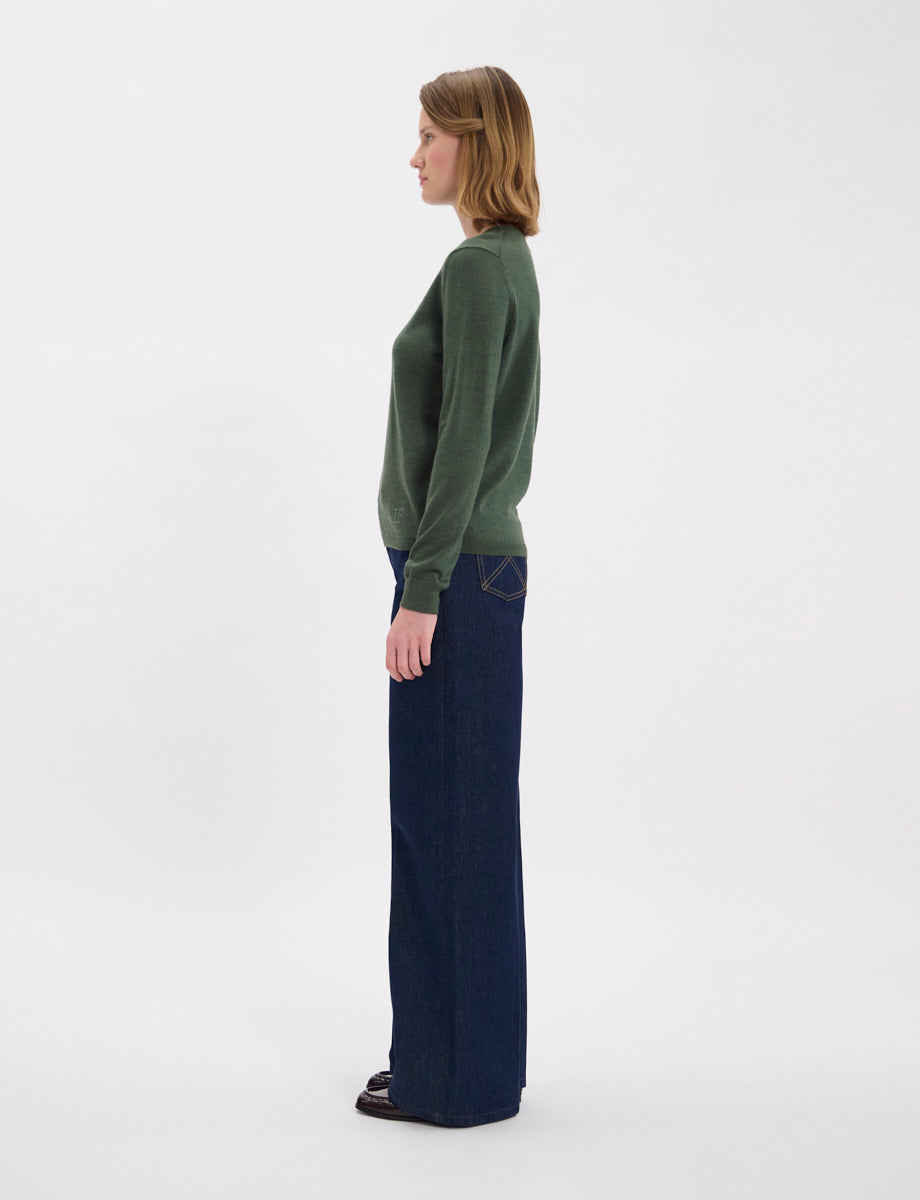 3qty NEW  / Pull Angela en laine -  Khaki