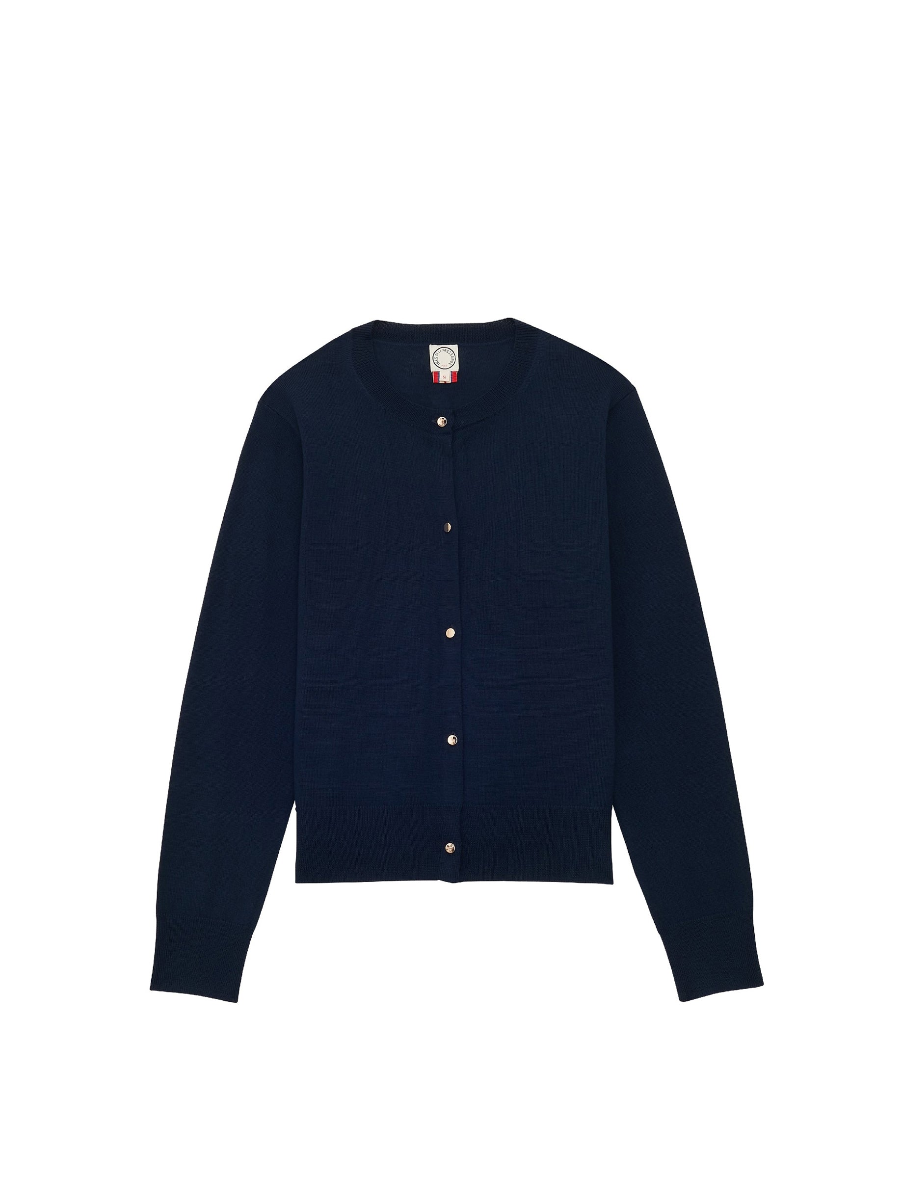 9qty NEW  / Gilet Césarion en laine -  Blue Navy