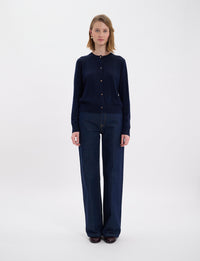 9qty NEW  / Gilet Césarion en laine -  Blue Navy