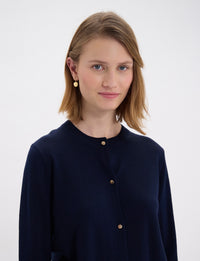 9qty NEW  / Gilet Césarion en laine -  Blue Navy