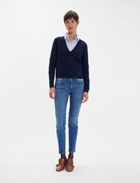 2qty NEW  / Pull Morgana en laine -  Blue Navy