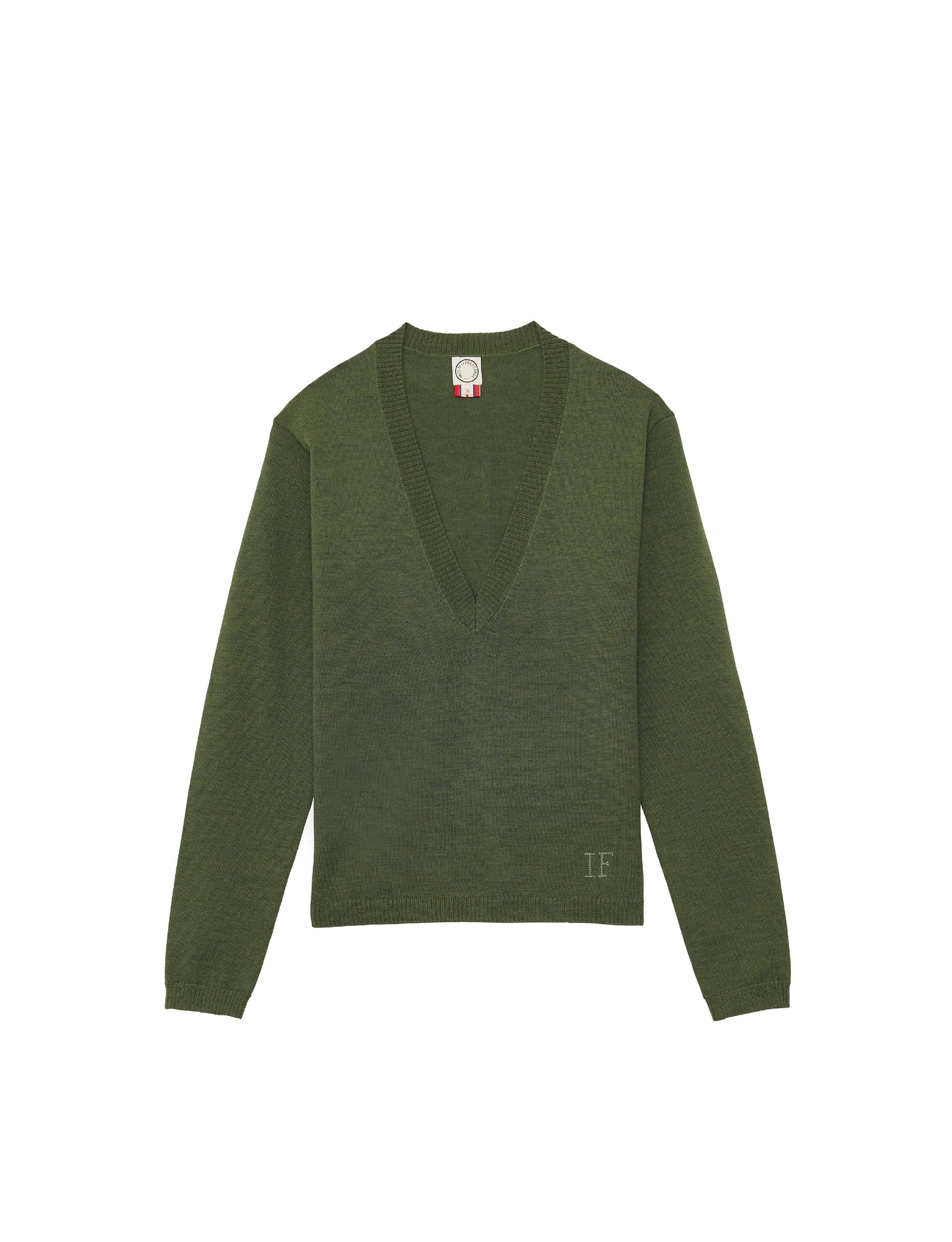 13qty NEW  / Pull Morgana en laine -  Khaki