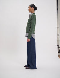 13qty NEW  / Pull Morgana en laine -  Khaki