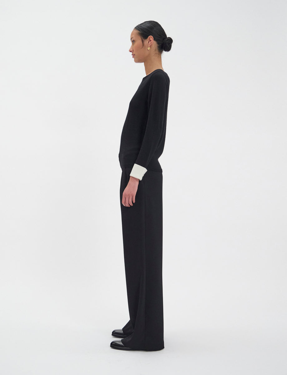 4qty NEW  / Pull Gigi en laine -  Black