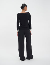 4qty NEW  / Pull Gigi en laine -  Black