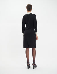 5qty NEW  / Robe Gabby en laine -  Black