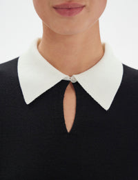 5qty NEW  / Robe Gabby en laine -  Black