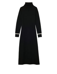 27qty NEW  / Robe Divine en laine -  Black