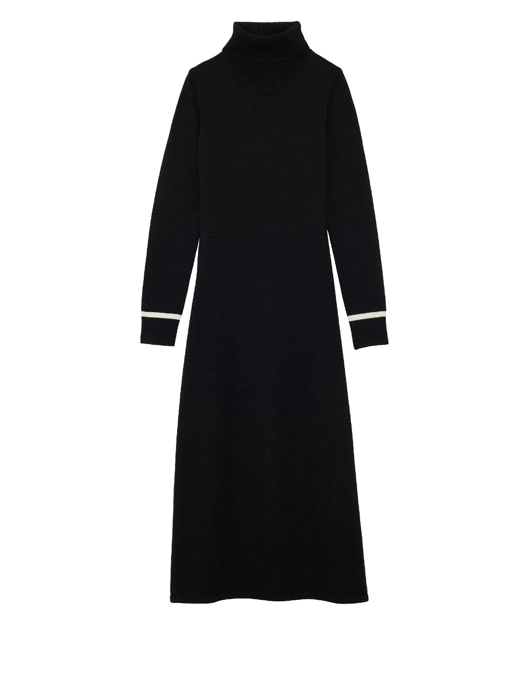 27qty NEW  / Robe Divine en laine -  Black