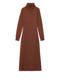 21qty NEW  / Robe Divine en laine -  Brown