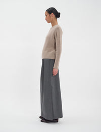 11qty NEW  / Pull Arthur en laine et cachemire mélangé -  Beige