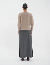 11qty NEW  / Pull Arthur en laine et cachemire mélangé -  Beige