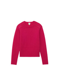 14qty NEW  / Pull Arthur en laine et cachemire mélangé -  Pink