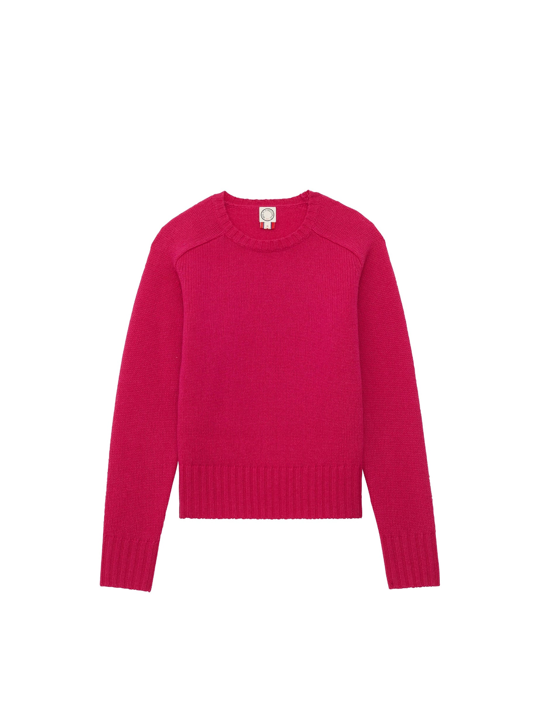 14qty NEW  / Pull Arthur en laine et cachemire mélangé -  Pink