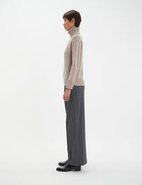 14qty NEW  / Pull Aiden en laine et cachemire mélangé -  Beige
