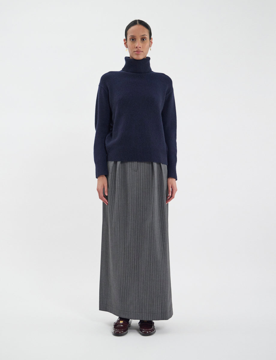 29qty NEW  / Pull Aiden en laine - Blue Navy