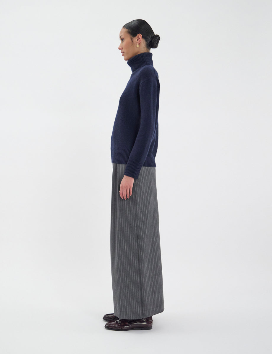 29qty NEW  / Pull Aiden en laine - Blue Navy