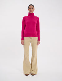 22qty NEW  / Pull Aiden en laine et cachemire mélangé -  Pink