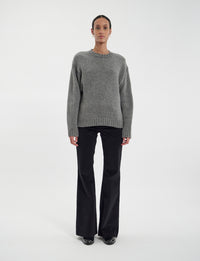 22qty NEW  / Pull Paulin en cachemire -  Mid Grey