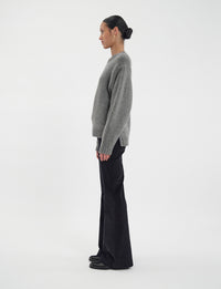 22qty NEW  / Pull Paulin en cachemire -  Mid Grey