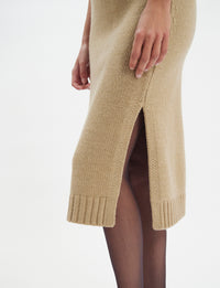 39qty NEW  / Jupe Damia en cachemire -  Light Camel