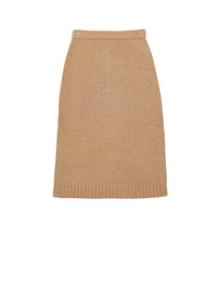 39qty NEW  / Jupe Damia en cachemire -  Light Camel