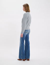 23qty NEW  / Pull Marlon en cachemire -  Green Water