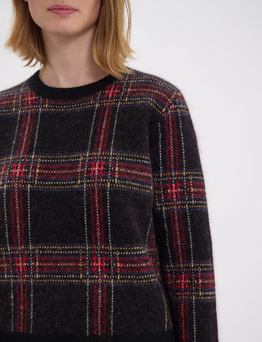 8qty NEW  / Pull Ulysse en laine -  Black