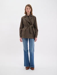 6qty NEW  / Manteau Romaric en laine -  Brown