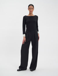 15qty NEW  / Pantalon Luciano -  Black