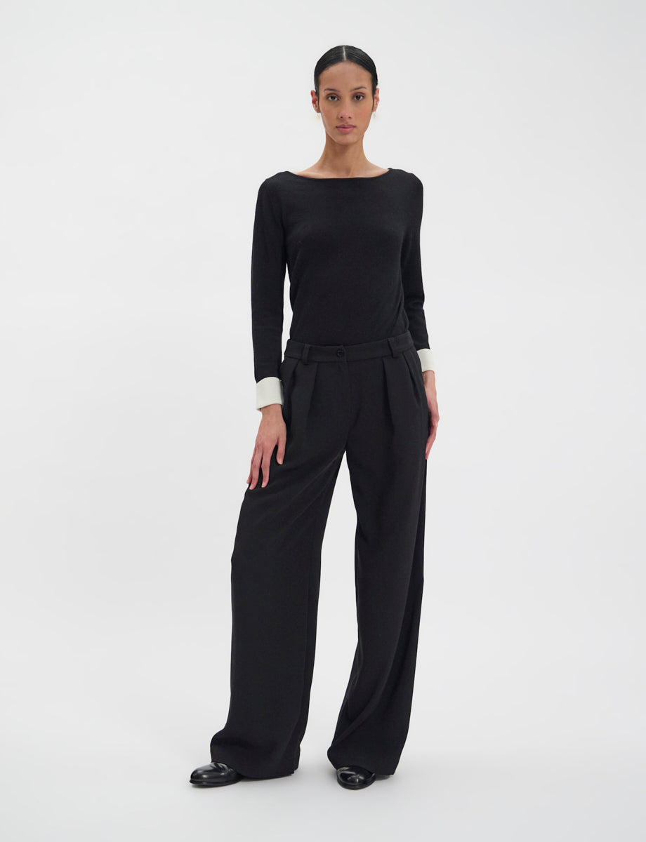 15qty NEW  / Pantalon Luciano -  Black