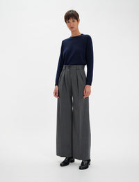 2qty NEW  / Pantalon Marlène en laine -  Grey