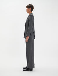 2qty NEW  / Pantalon Marlène en laine -  Grey