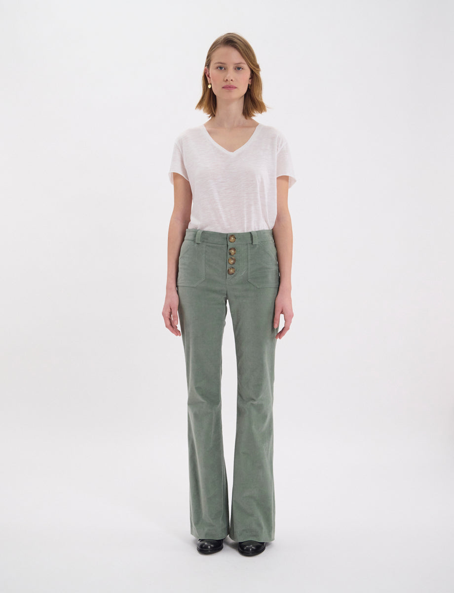 8qty NEW  / Pantalon Charlotte -  Sage
