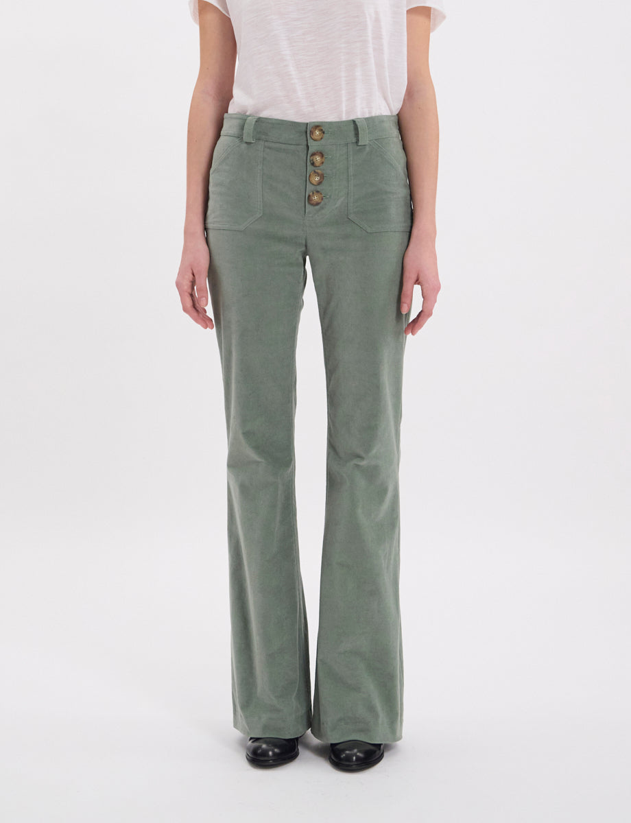 8qty NEW  / Pantalon Charlotte -  Sage