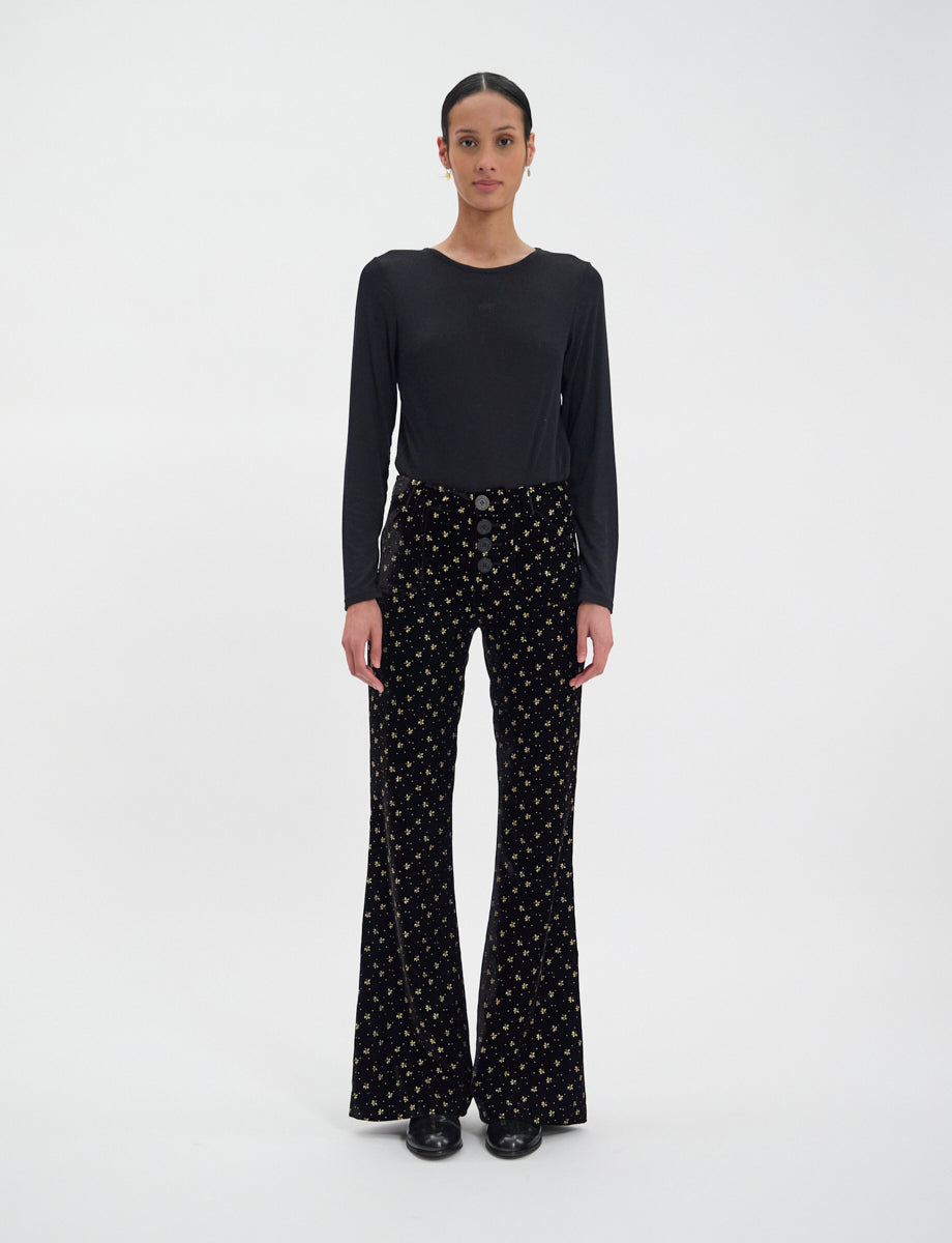 11qty NEW  / Pantalon Charlotte -  Black