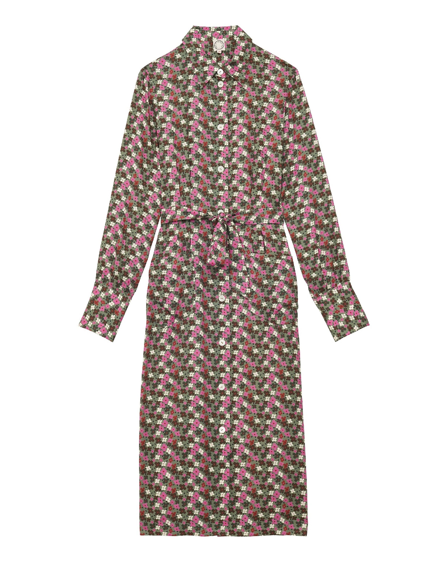7qty NEW  / Robe de jour Rosabella -  Flower Multicolore