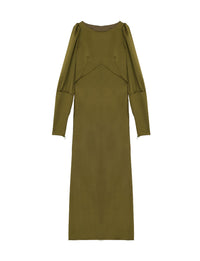 6qty NEW  / Robe cocktail Alberta -  Khaki