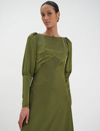 6qty NEW  / Robe cocktail Alberta -  Khaki