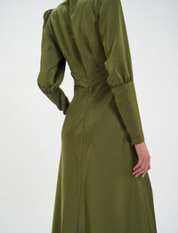 6qty NEW  / Robe cocktail Alberta -  Khaki