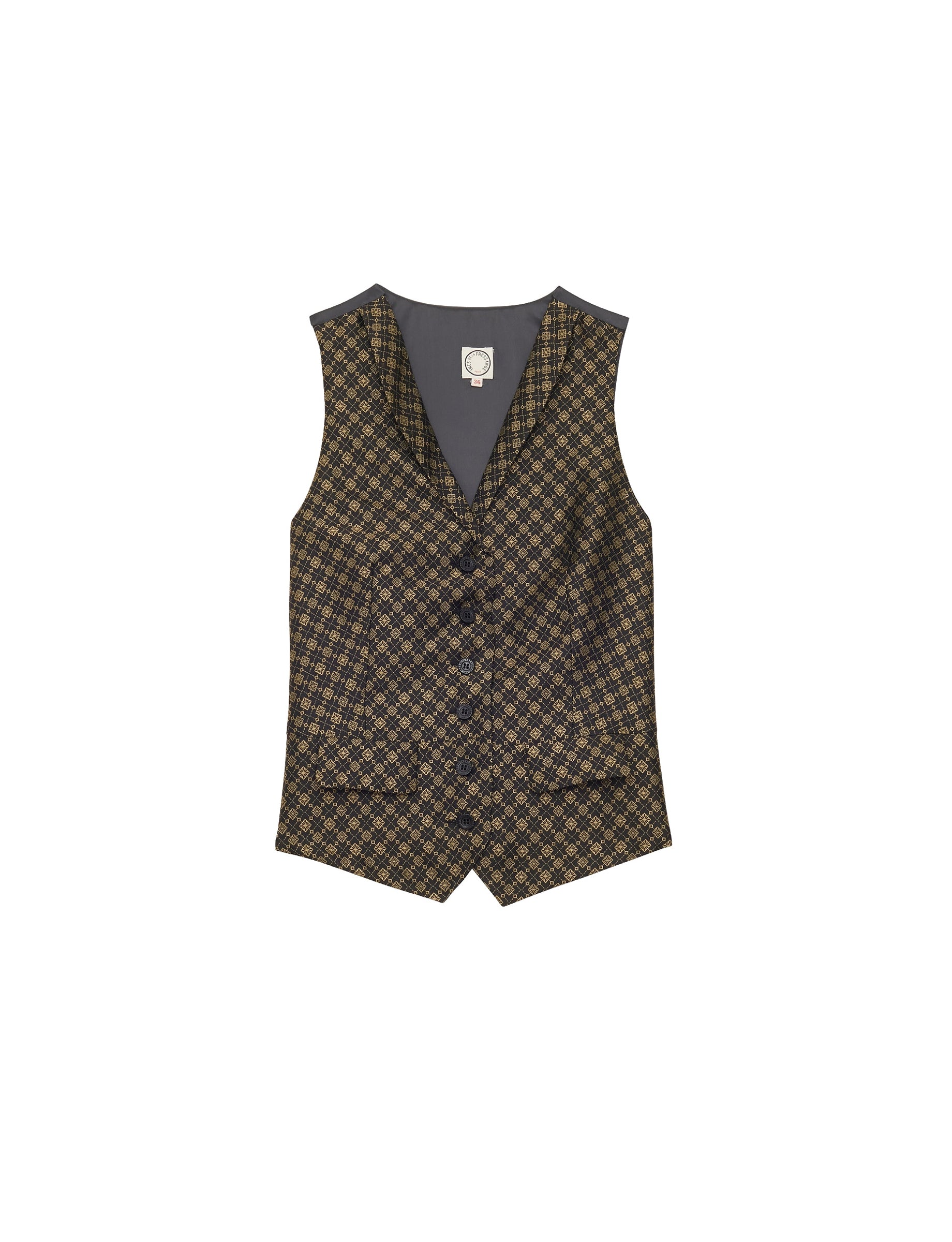 30qty NEW  / Gilet Robinson -  Black Gold