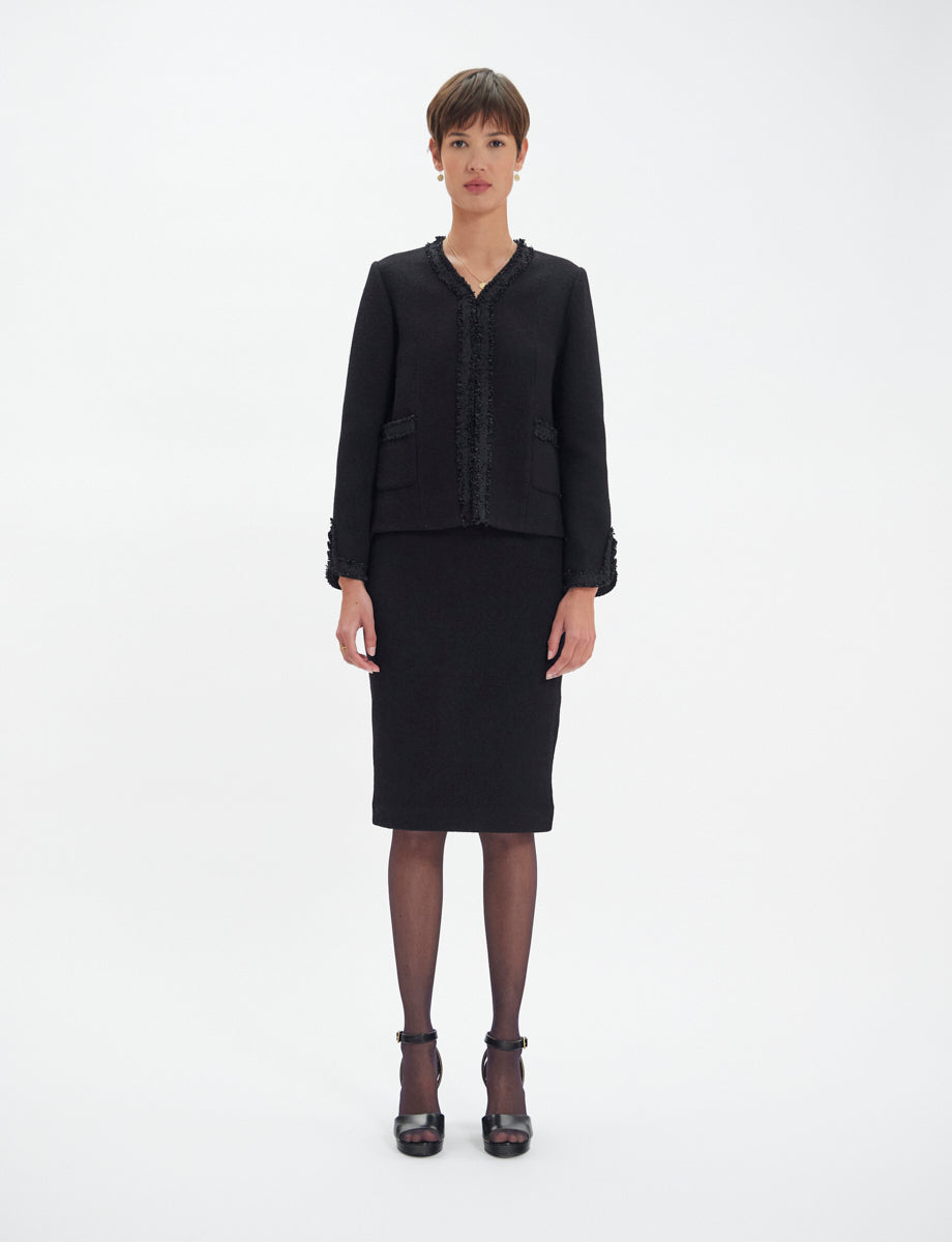 53qty NEW  / Veste Misia en laine -  Black