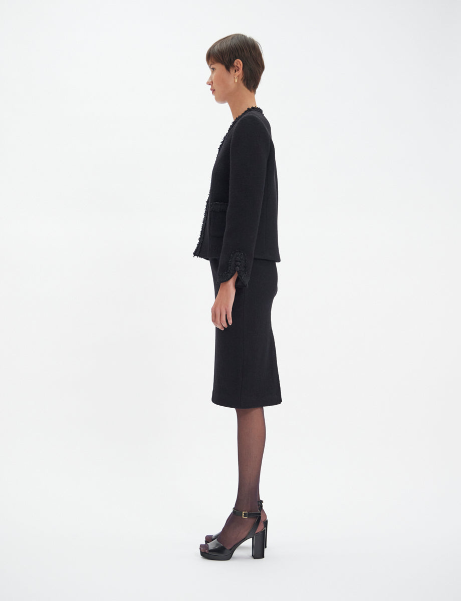 53qty NEW  / Veste Misia en laine -  Black