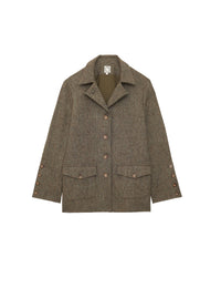 7qty NEW  / Veste Jil en laine -  Green