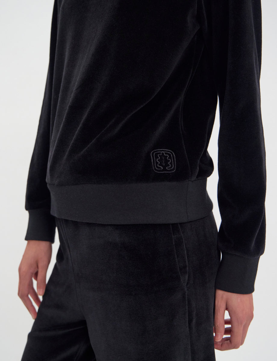 1qty NEW  / Sweatshirt Mathilde -  Black