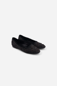 Ballerines Opera brodées - Black