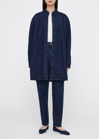 Chemise longue en denim - Dark Indigo