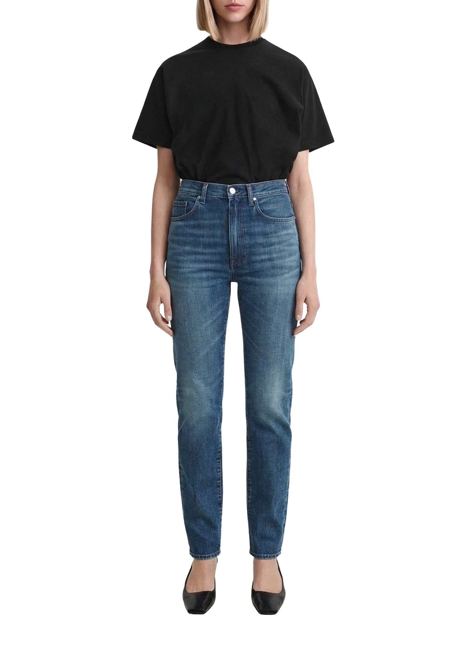 Jean coupe régulière - Dark Vintage Wash
