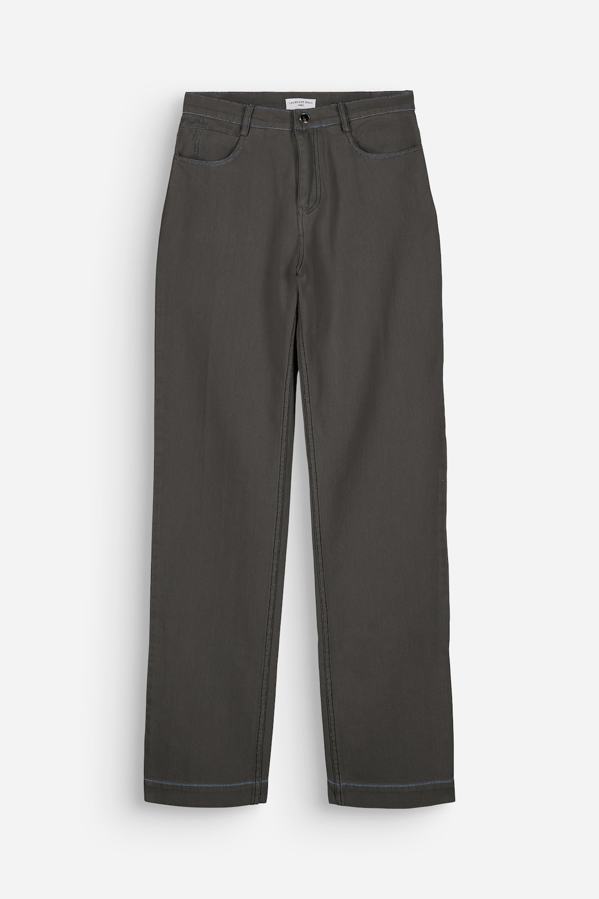 ZNOSTOCK_CHARCOAL PANTS GARCON - Charcoal